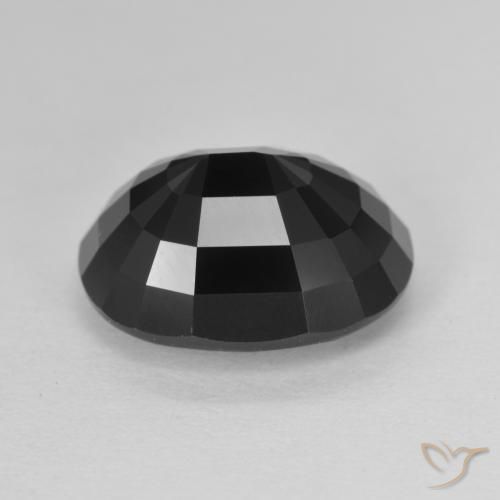 Turmalina Chorlo natural de 6.38 ct, Ovalada, Opaco