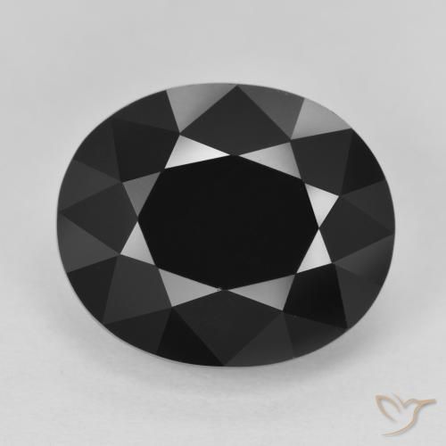 12.65ct Natural Chorlo turmalina, Ovalada, Opaco