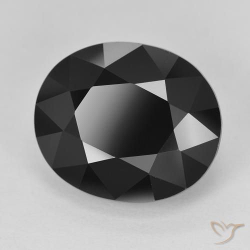 Turmalina Chorlo natural de 12.65 ct, Ovalada, Opaco