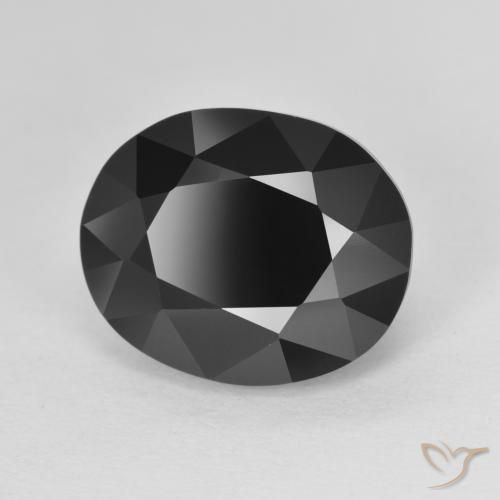 Turmalina Chorlo natural de 6.64 ct, Ovalada, Opaco