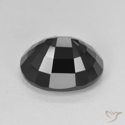 Turmalina Chorlo natural de 6.64 ct, Ovalada, Opaco