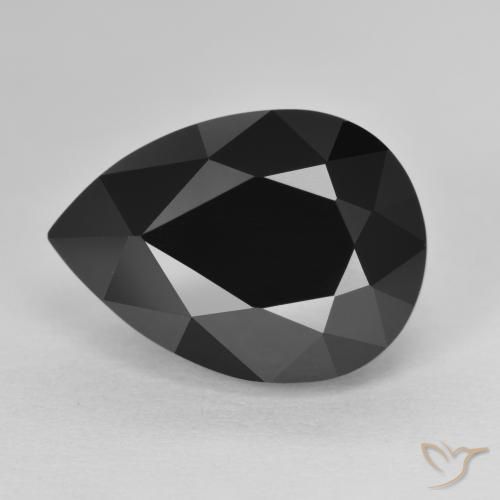 10.65ct Natural Chorlo Turmalina, En forma de pera, Opaco