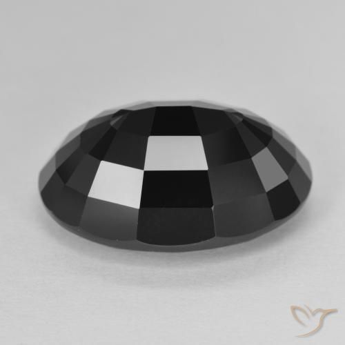Turmalina Chorlo natural de 11.42 ct, Ovalada, Opaco