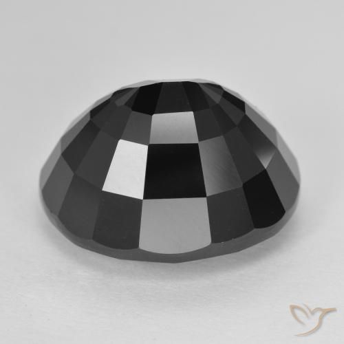 Turmalina Chorlo natural de 16.70 ct, Ovalada, Opaco