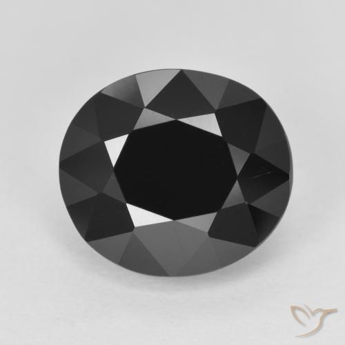 6.82ct Natural Chorlo turmalina, Ovalada, Opaco
