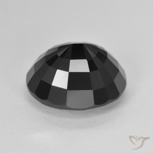 Turmalina Chorlo natural de 6.82 ct, Ovalada, Opaco