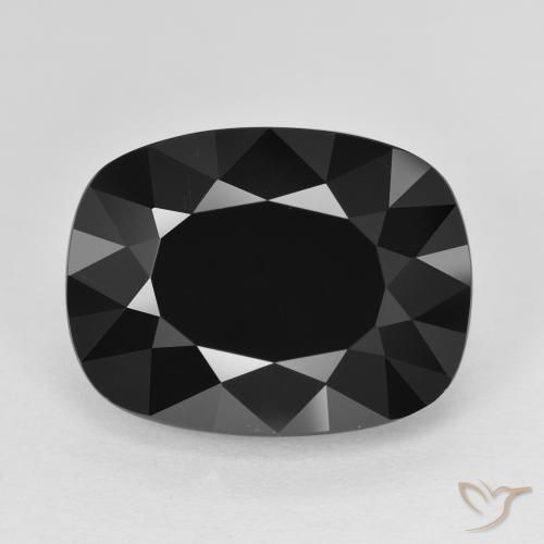 11.72ct Natural Chorlo Turmalina, Forma Cojín, Opaco