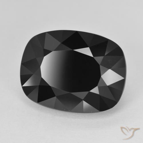 Turmalina Chorlo natural de 11.72 ct, Forma Cojín, Opaco