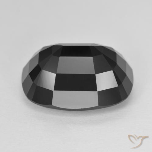 Turmalina Chorlo natural de 11.72 ct, Forma Cojín, Opaco