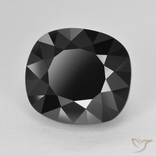 Turmalina Chorlo natural de 9.78 ct, Forma Cojín, Opaco