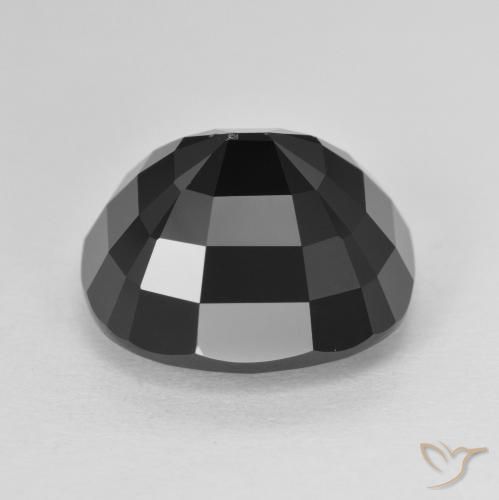 Turmalina Chorlo natural de 9.78 ct, Forma Cojín, Opaco