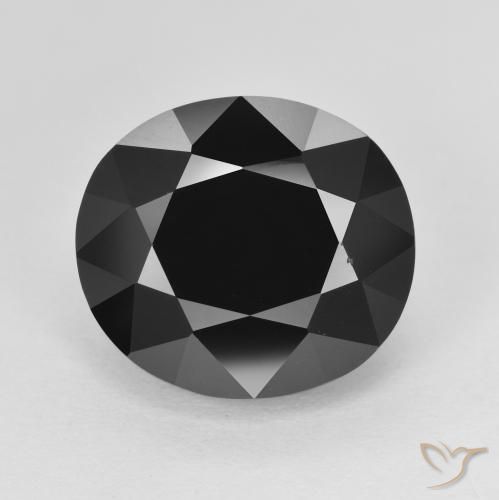 8.68ct Natural Chorlo turmalina, Ovalada, Opaco