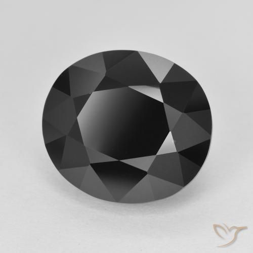 Turmalina Chorlo natural de 8.68 ct, Ovalada, Opaco