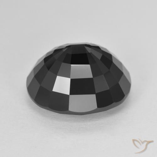 Turmalina Chorlo natural de 8.68 ct, Ovalada, Opaco