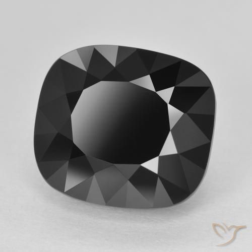 Turmalina Chorlo natural de 9.04 ct, Forma Cojín, Opaco
