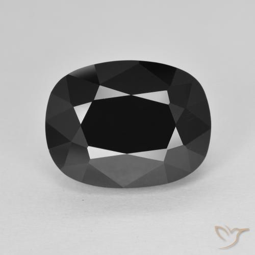 9.22ct Natural Chorlo Turmalina, Forma Cojín, Opaco