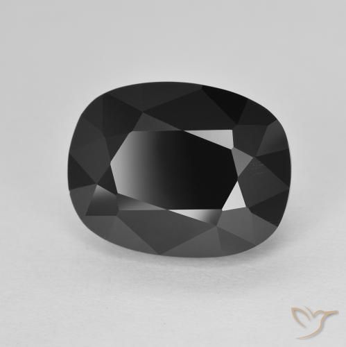 Turmalina Chorlo natural de 9.22 ct, Forma Cojín, Opaco