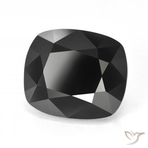 Turmalina Chorlo natural de 12.28 ct, Forma Cojín, Opaco