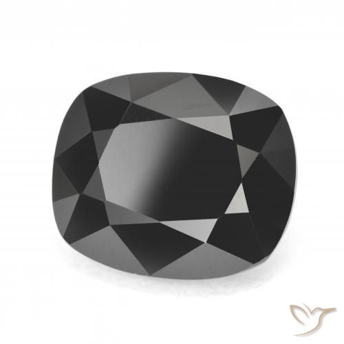 Turmalina Chorlo natural de 11.70 ct, Forma Cojín, Opaco