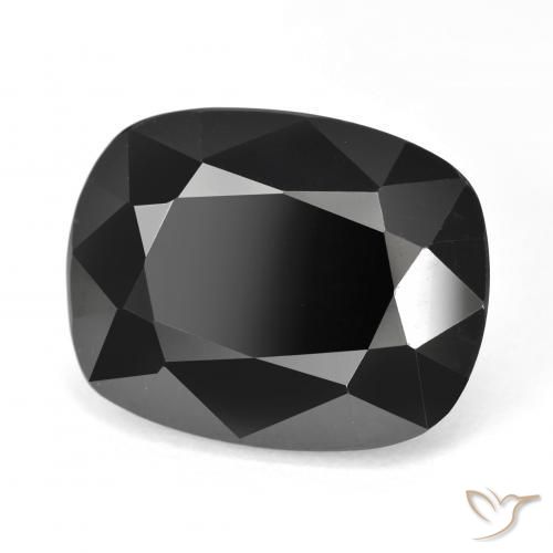 Turmalina Chorlo natural de 22.56 ct, Forma Cojín, Opaco
