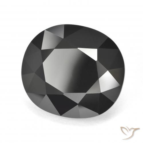 Turmalina Chorlo natural de 18.63 ct, Ovalada, Opaco