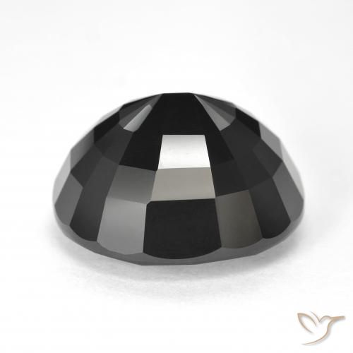 Turmalina Chorlo natural de 18.63 ct, Ovalada, Opaco