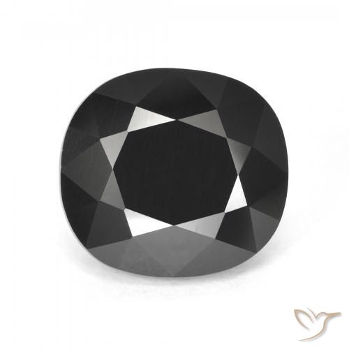 4.57ct Natural Chorlo turmalina, Forma Cojín, Opaco