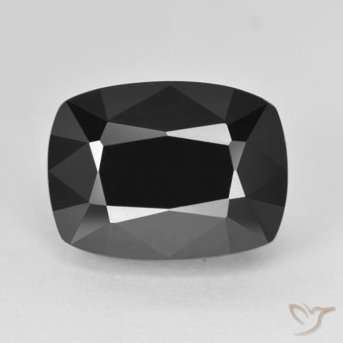 12.57ct Natural Chorlo Turmalina, Forma Cojín, Opaco