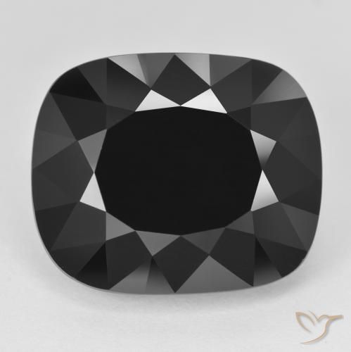 23.92ct Natural Chorlo Turmalina, Forma Cojín, Opaco