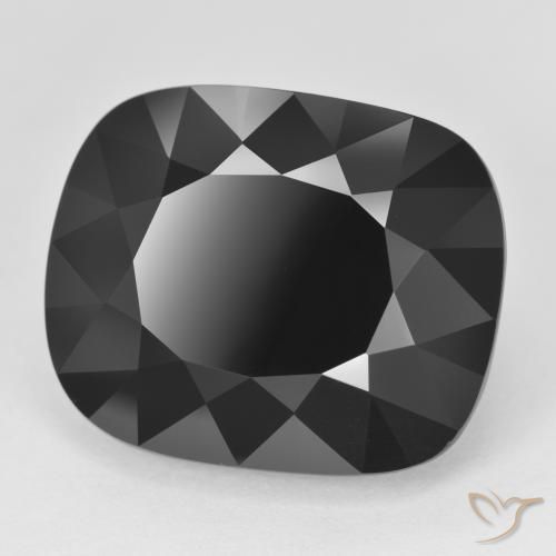 Turmalina Chorlo natural de 23.92 ct, Forma Cojín, Opaco