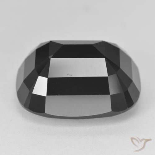 Turmalina Chorlo natural de 23.92 ct, Forma Cojín, Opaco