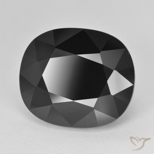 Turmalina Chorlo natural de 19.45 ct, Forma Cojín, Opaco