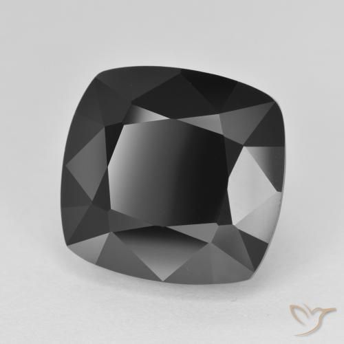Turmalina Chorlo natural de 17.86 ct, Forma Cojín, Opaco