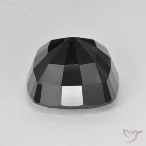 Turmalina Chorlo natural de 17.86 ct, Forma Cojín, Opaco