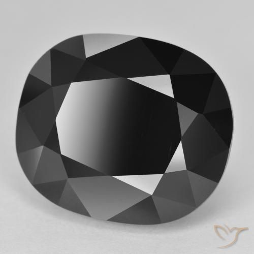 Turmalina Chorlo natural de 27.96 ct, Forma Cojín, Opaco