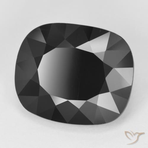 Turmalina Chorlo natural de 9.83 ct, Forma Cojín, Opaco