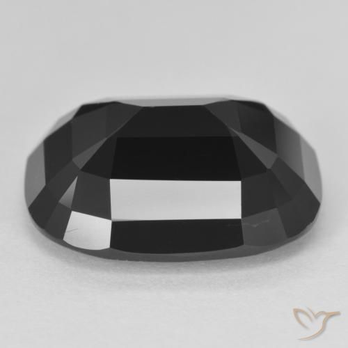 Turmalina Chorlo natural de 9.83 ct, Forma Cojín, Opaco