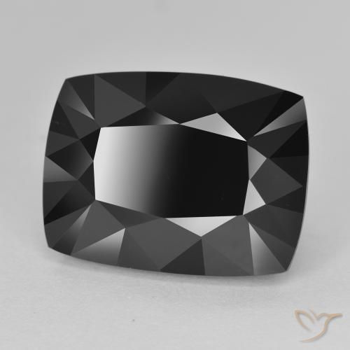 Turmalina Chorlo natural de 17.62 ct, Forma Cojín, Opaco