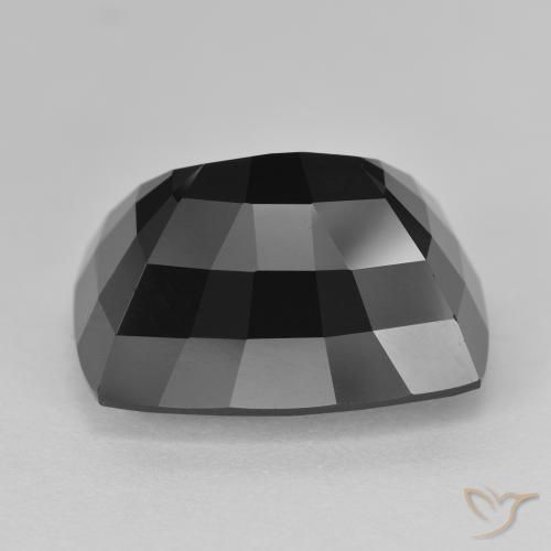 Turmalina Chorlo natural de 17.62 ct, Forma Cojín, Opaco