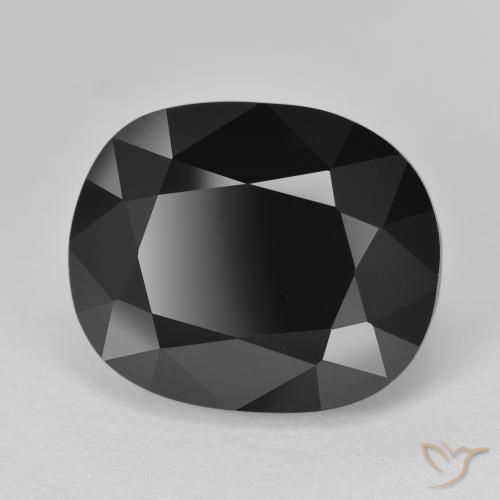 Turmalina Chorlo natural de 15.29 ct, Forma Cojín, Opaco