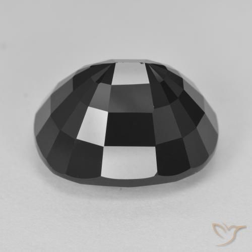 Turmalina Chorlo natural de 15.29 ct, Forma Cojín, Opaco