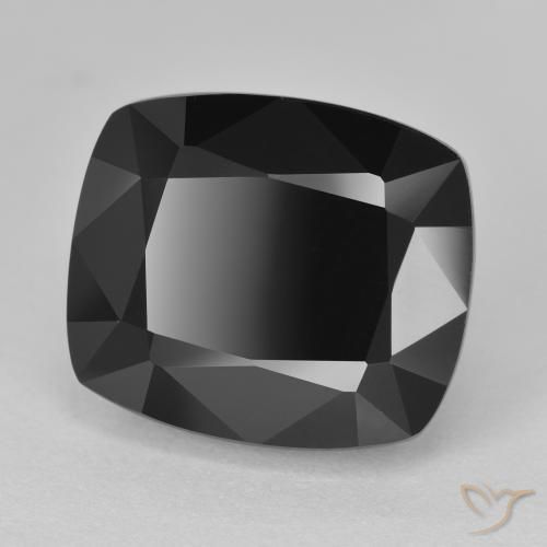 Turmalina Chorlo natural de 12.78 ct, Forma Cojín, Opaco