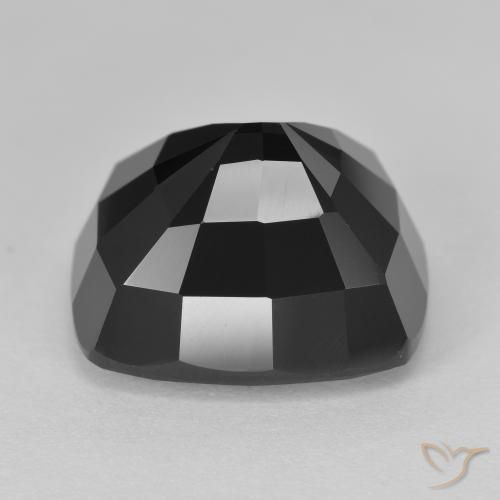 Turmalina Chorlo natural de 12.78 ct, Forma Cojín, Opaco