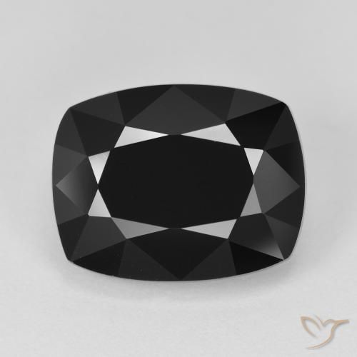 8.62ct Natural Chorlo Turmalina, Forma Cojín, Opaco