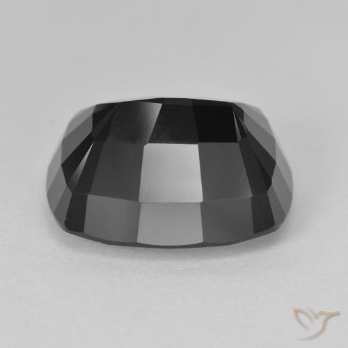 Turmalina Chorlo natural de 13.44 ct, Forma Cojín, Opaco