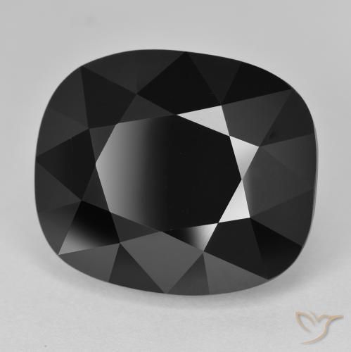 Turmalina Chorlo natural de 28.06 ct, Forma Cojín, Opaco