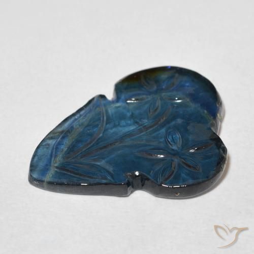 Turmalina Azul marino intenso natural de 8.15 ct, Elegante, Transparente