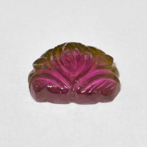 Turmalina Bicolor natural de 3.93 ct, Elegante, Transparente