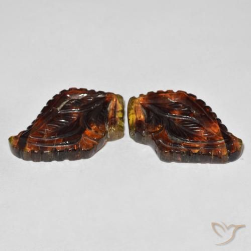 Gemas de Turmalina Multicolor natural de 36.19 ct, Corte Flor, Transparente