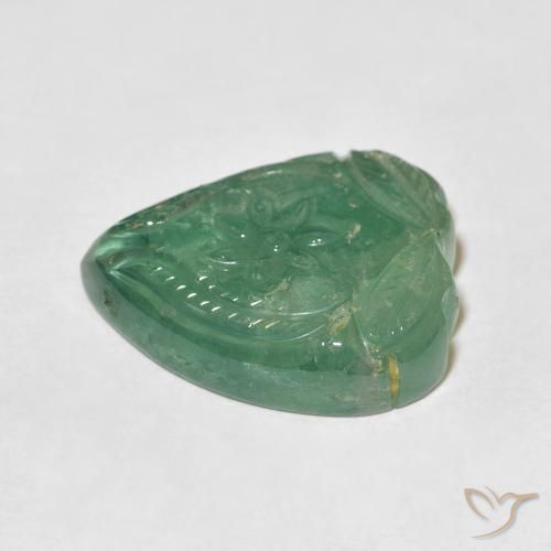 Turmalina Menta claro natural de 24.92 ct, Corte Flor, Transparente